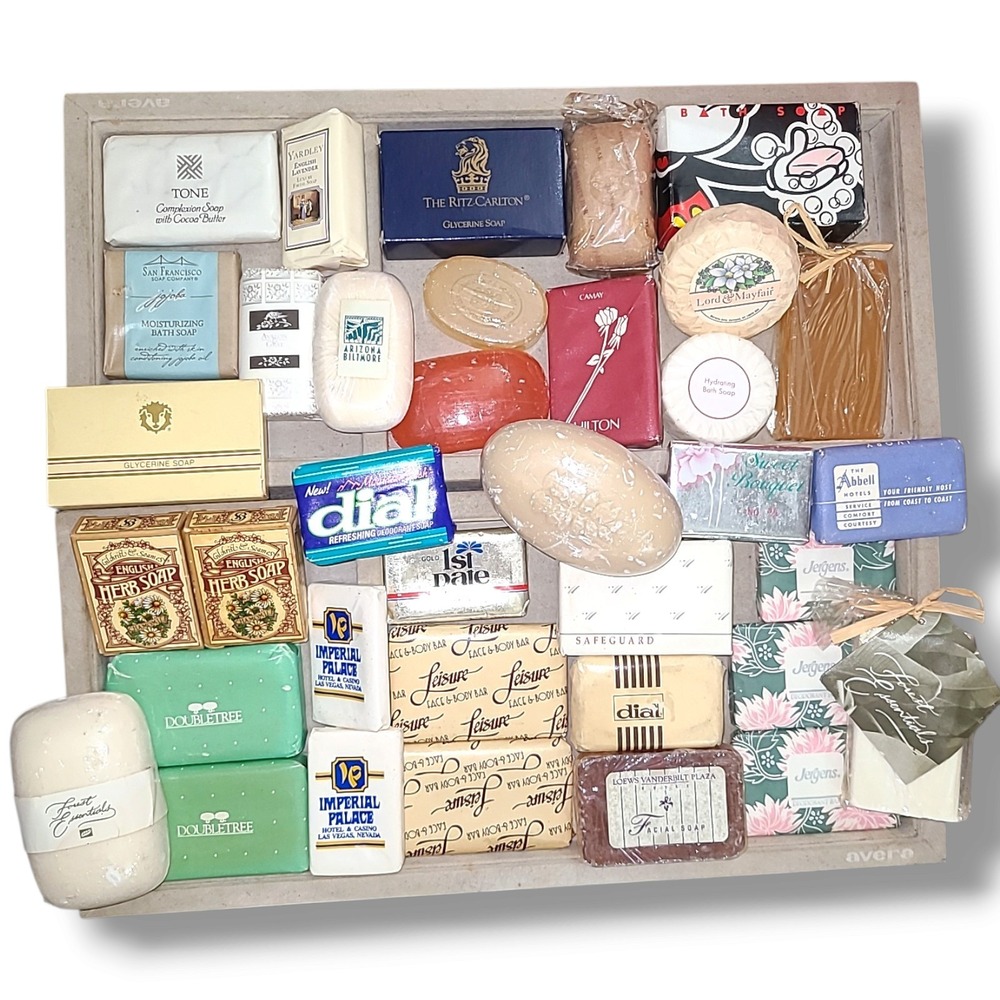 36 Vintage Hotel Motel Bar Soaps Ritz Carlton Hilton Las Vegas Travel Lot